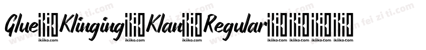 Glue Klinging Klan Regular字体转换